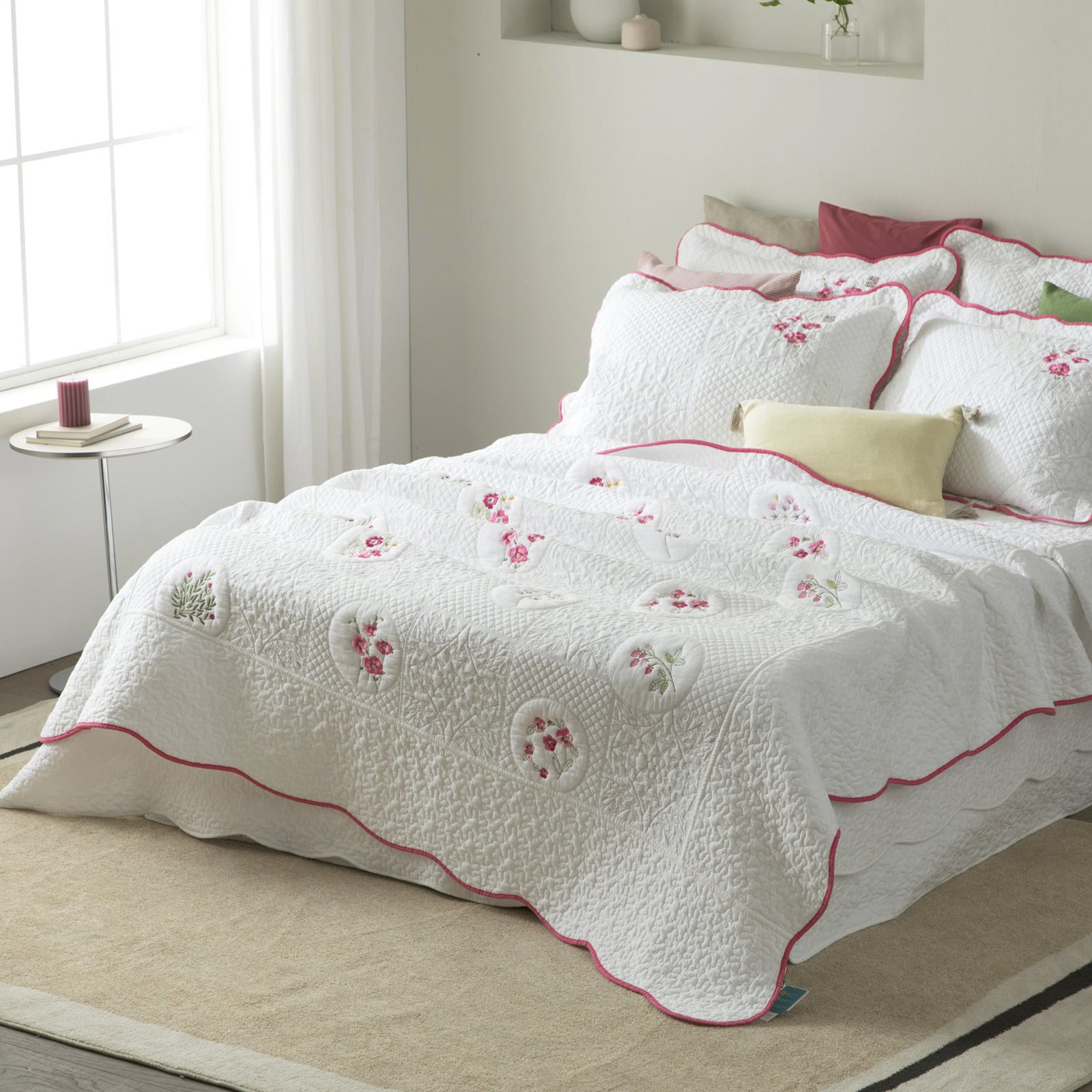 Cotton 100% Duvet Flower Signature Embroidery Garden