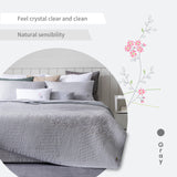 Rayon Cooling Comforter Quickly Cool Down Flower Embroidery PS21