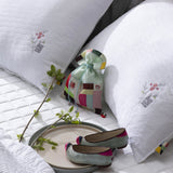 Rayon Cooling pillow-case Quickly Cool Down Flower Embroidery PS21