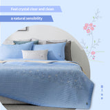 Rayon Cooling Comforter Quickly Cool Down Flower Embroidery PS21