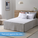 Rayon Cooling flat sheet Quickly Cool Down Flower Embroidery PS21