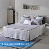 Rayon Cooling flat sheet Quickly Cool Down Flower Embroidery PS21