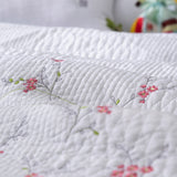 Rayon Cooling Comforter Quickly Cool Down Flower Embroidery PS21