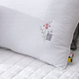 Rayon Cooling pillow-case Quickly Cool Down Flower Embroidery PS21